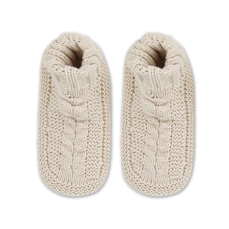Dicke, kuschelige Haussocken in Übergröße - Beige - EU36-41 (US3-7,5) - image 9