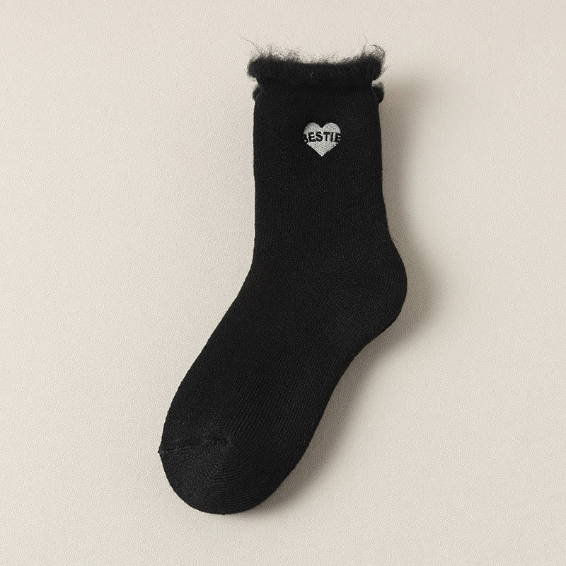 Viertelsocken aus Vollfleece (3 Paar) - Schwarz - EU36-40 (US3-7) - image 13