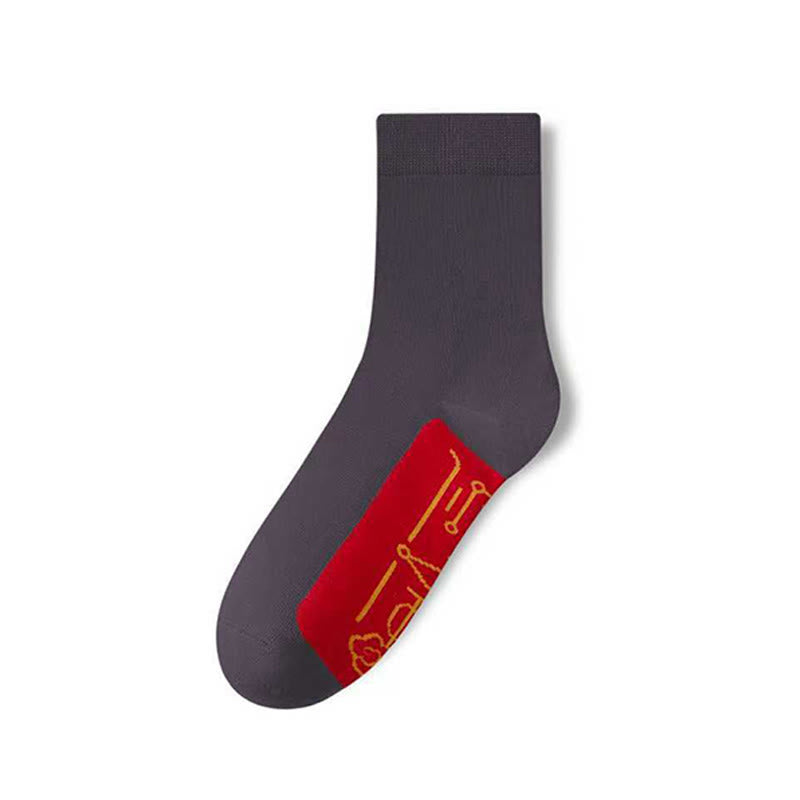 Viertelstrümpfe mit elastischem Bündchen (5 Paar) - image 13