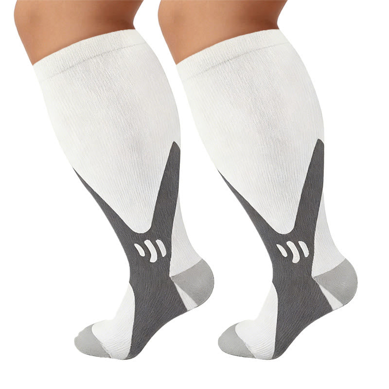 Sportkompressionsstrümpfe für weite Waden in Übergrößen 2XL-7XL (3 Paar) - image 11
