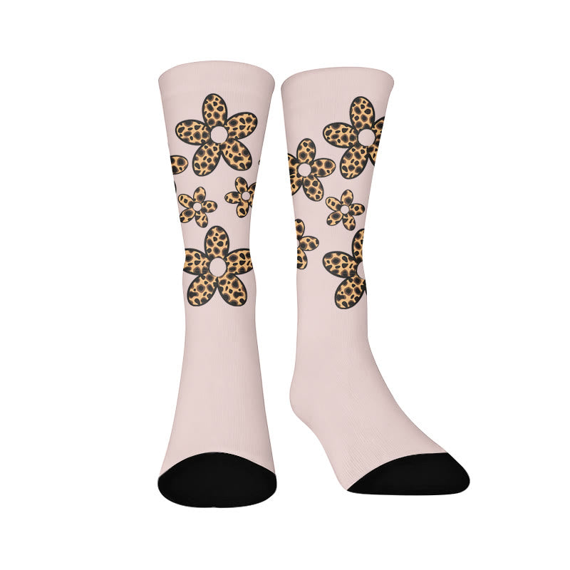 Socken mit Schmetterlingsherz und Leopardenmuster - Leopardenmuster (1 Paar) - EU37-44 (US4-10) - image 9