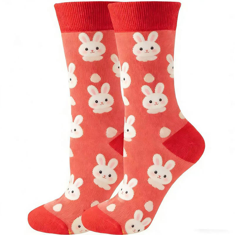 Lustige Cartoon-Viertelsocken (5 Paar) - image 6