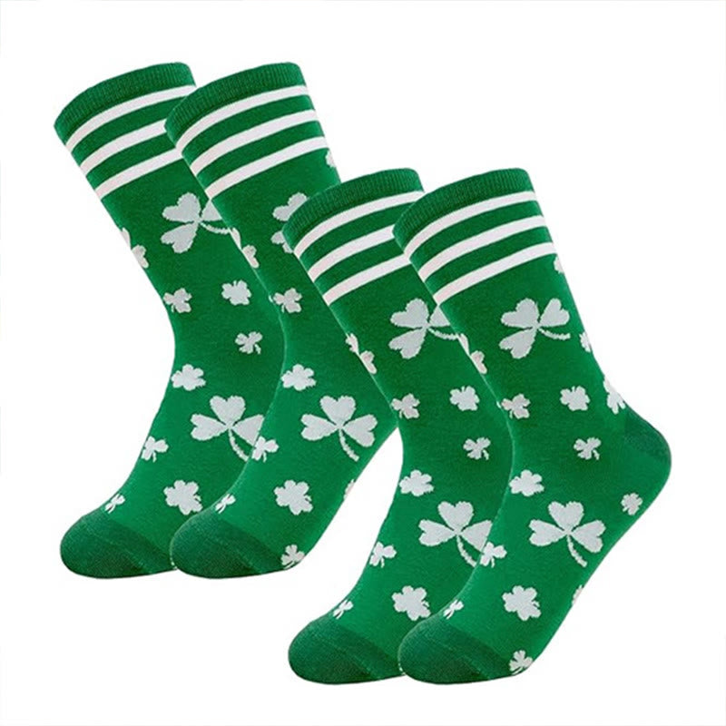 Gestreifte Kleeblatt-Viertelsocken (3 Paar) - image 9