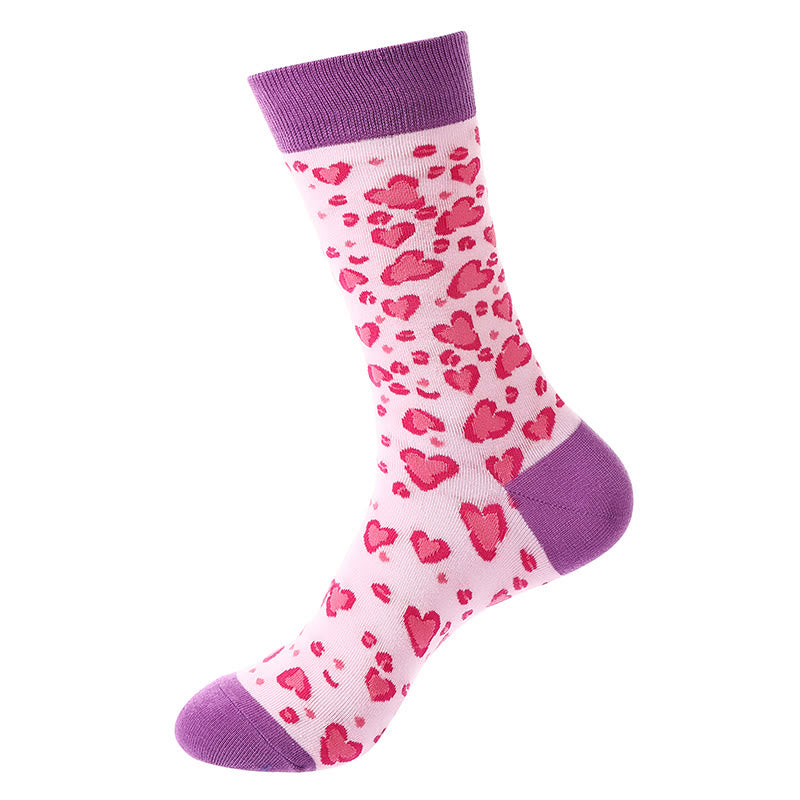 Viertelsocken mit Herzmuster (5 Paar) - image 9