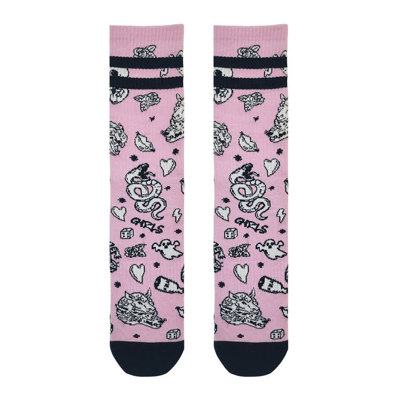 Auffällige Gothic-Quarter-Socken (3 Paar) - image 9