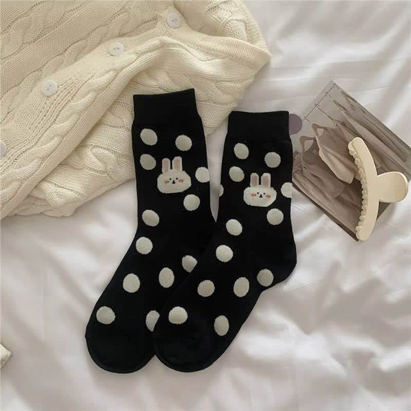 Polka Dot Rabbit Viertelsocken (4 Paar) - image 7