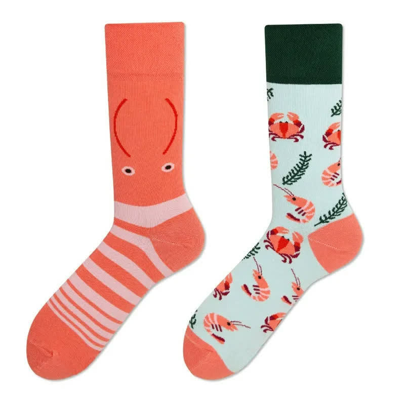 Krabben- und Garnelenviertel-Socken - image 1