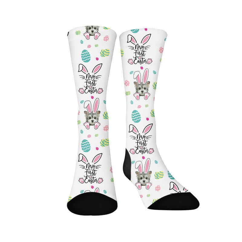 Niedliche Osterhund-Socken - image 1