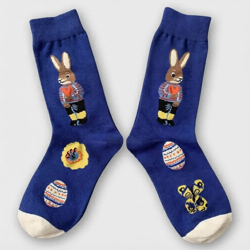 Verspielte Osterhasen-Socken (3 Paar) - image 6