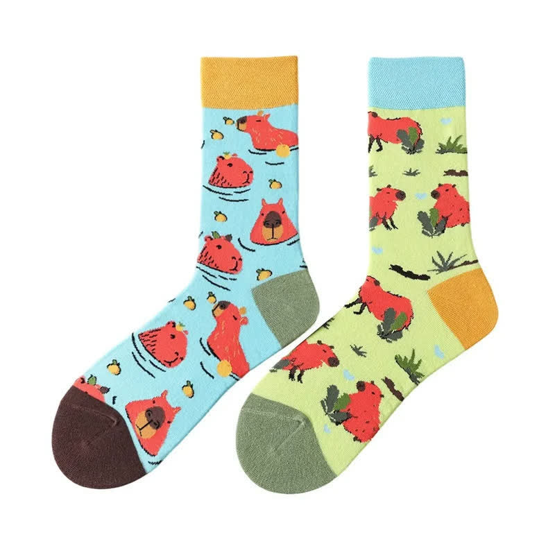 Niedliche Capybara-Viertel-Socken - image 1