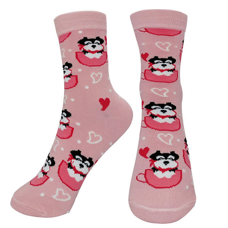 Niedliche, bunte Hunde-Viertelsocken (4 Paar) - image 4