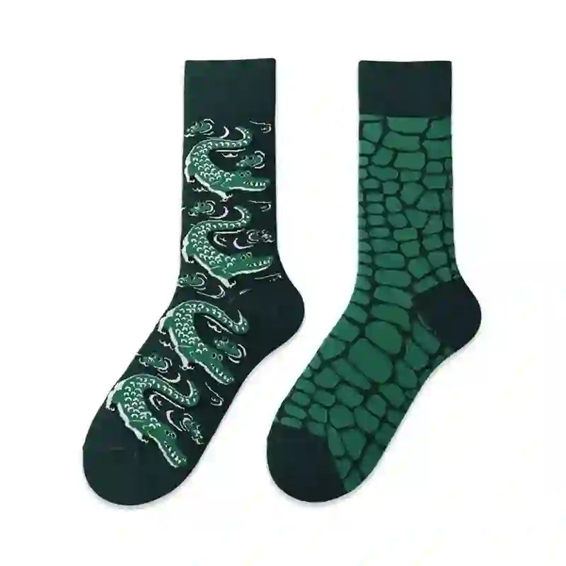 Cartoon-Krokodil-Viertel-Socken - image 1