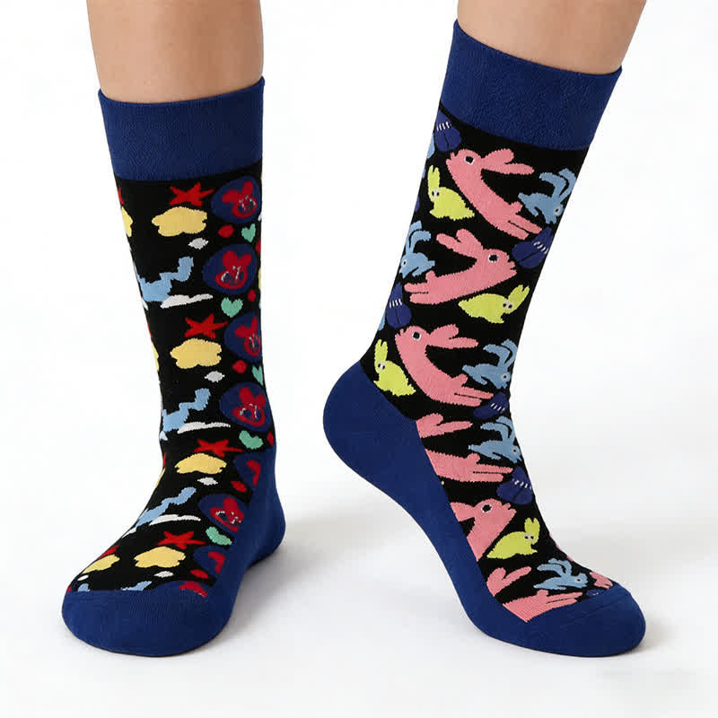 Niedliche Hasen-Viertel-Socken - image 0