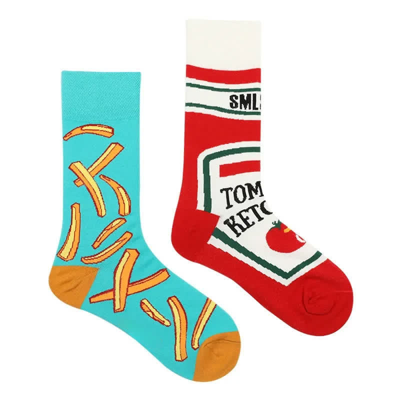 Tomatensoße Pommes Viertel Socken - image 1