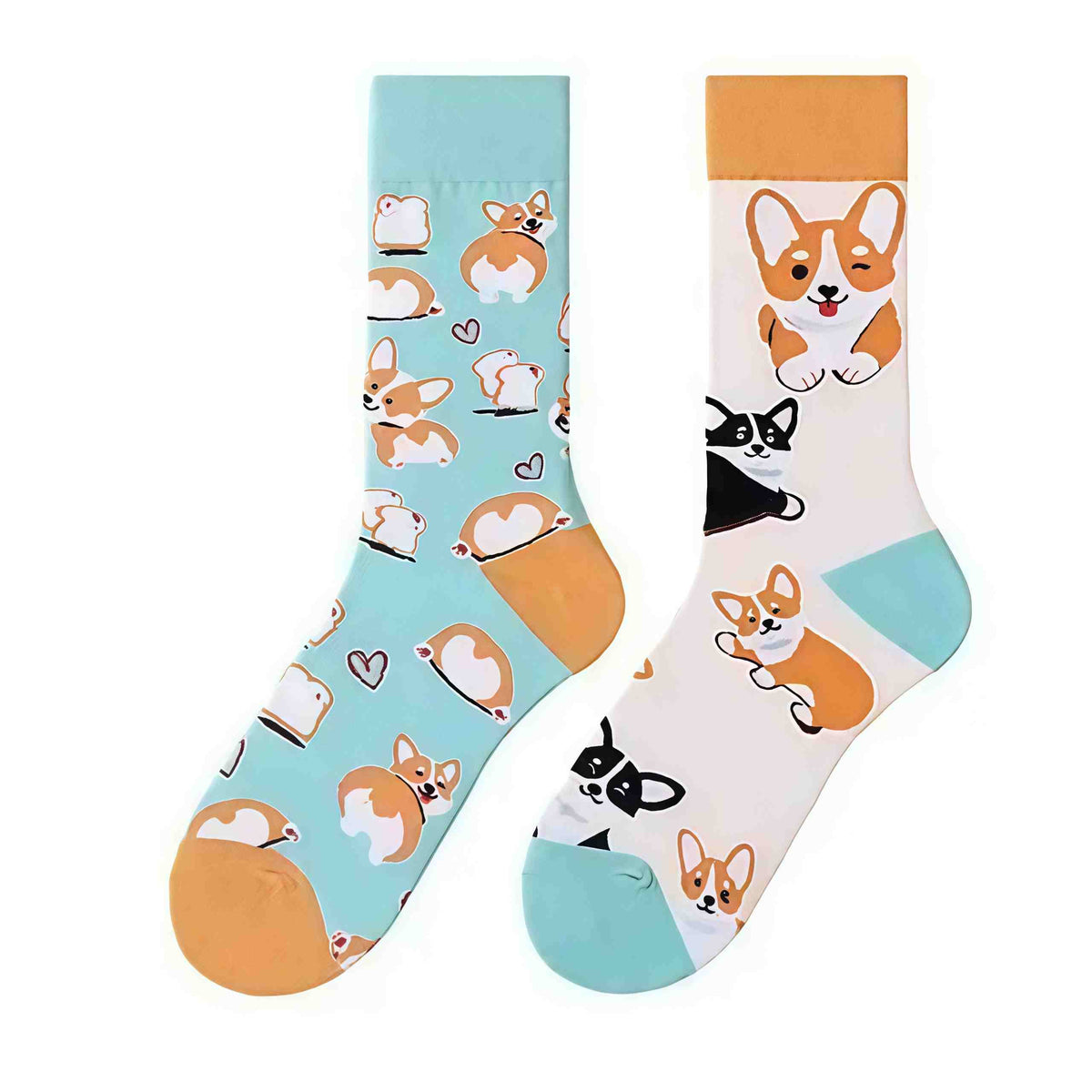 Niedliche Herz-Hunde-Viertel-Socken - image 1
