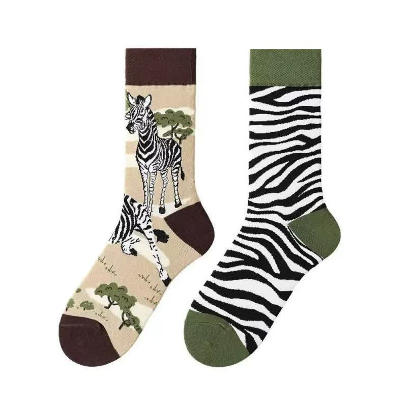 Verspielte Steppenzebra-Viertelsocken - image 1