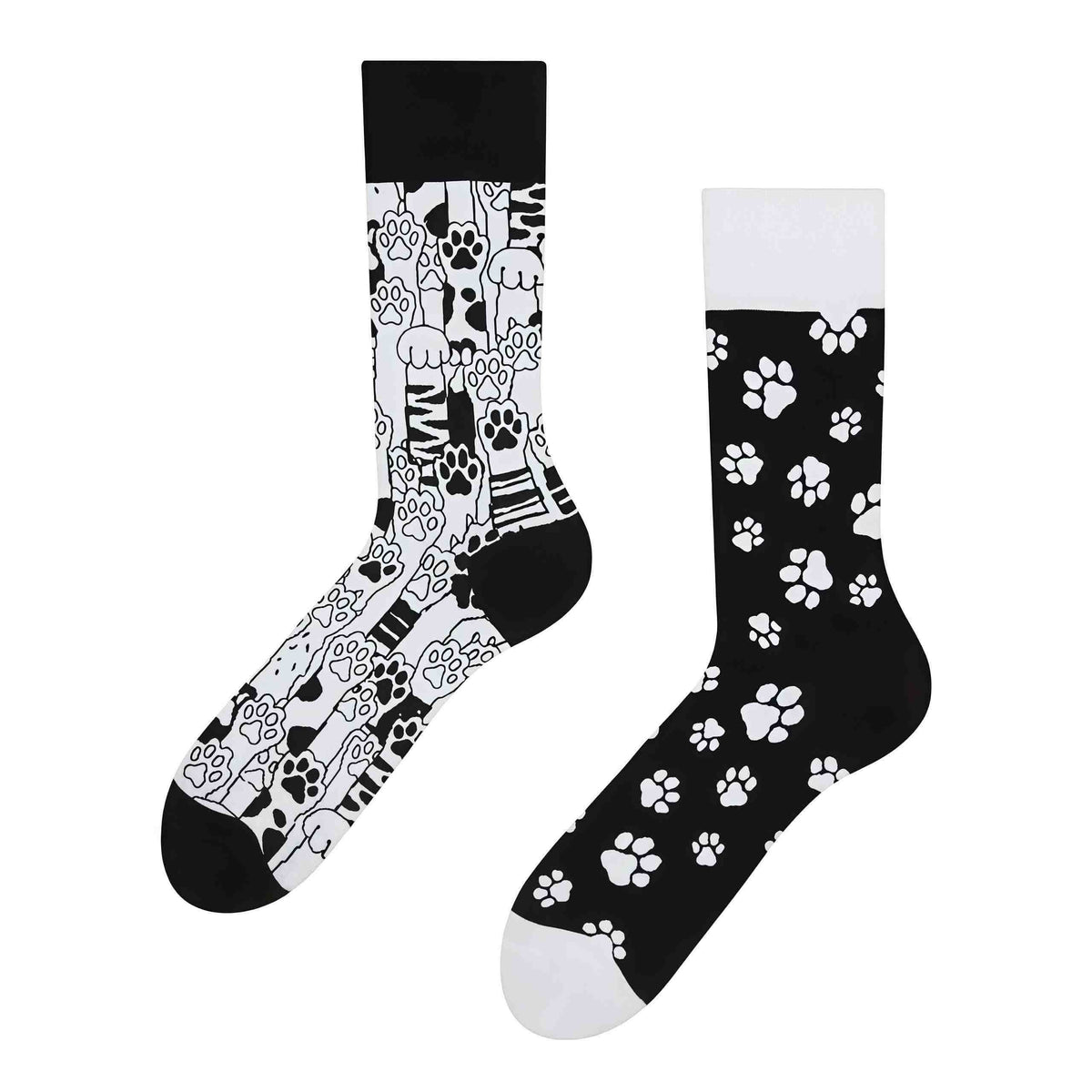 Viertelsocken mit Katzenpfotenabdruck - image 1