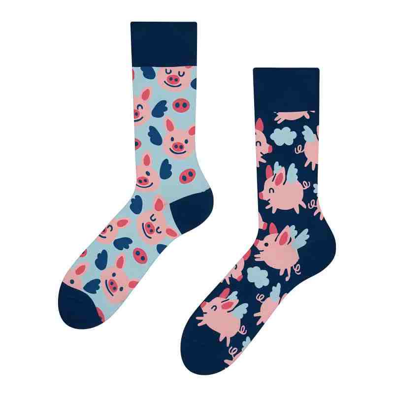 Niedliche Cartoon-Schweinchen-Socken - image 1