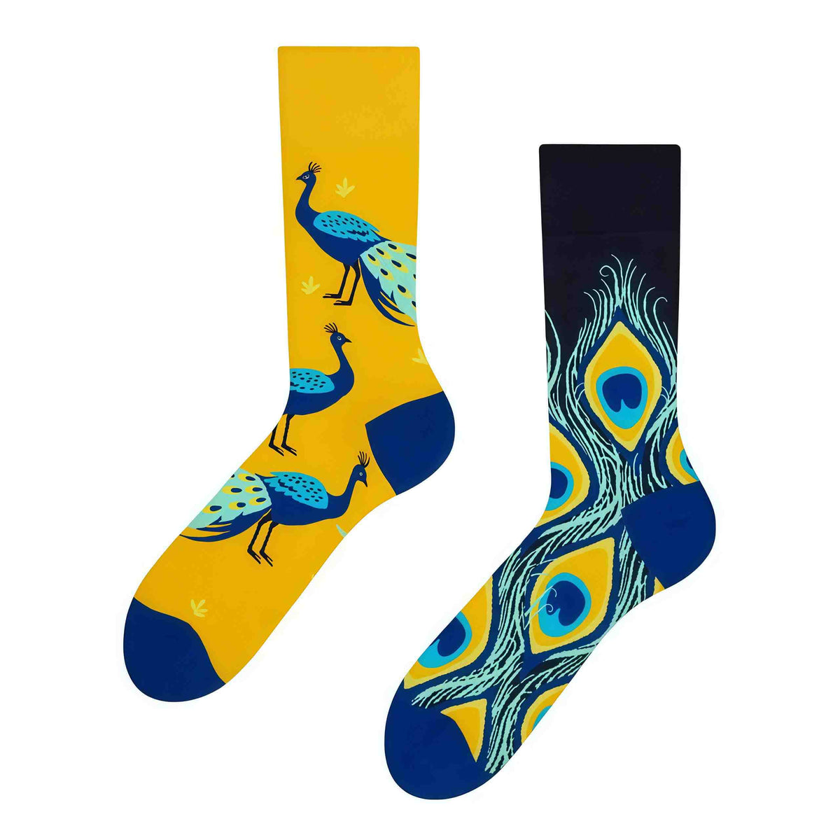 Bunte Pfauenviertel-Socken - image 1