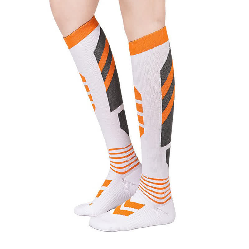 Bunte, atmungsaktive Kompressionsstrümpfe - Orange - S/M - image 4