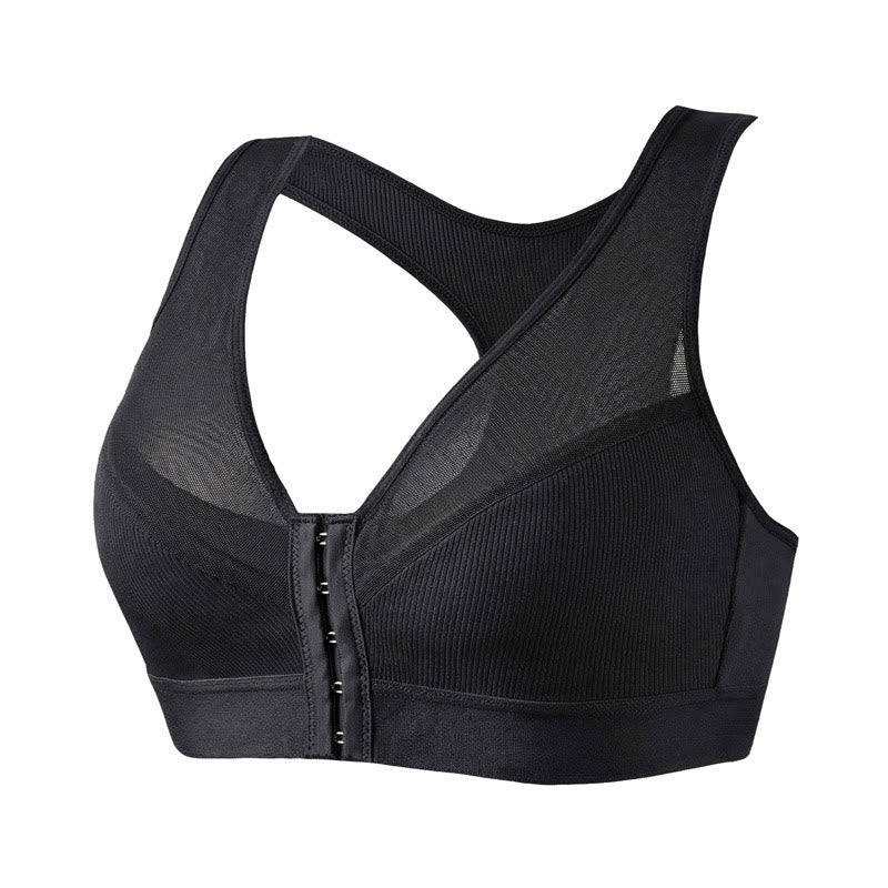 Kabelloser BH mit Vorderverschluss - Schwarz - 2XL - image 11