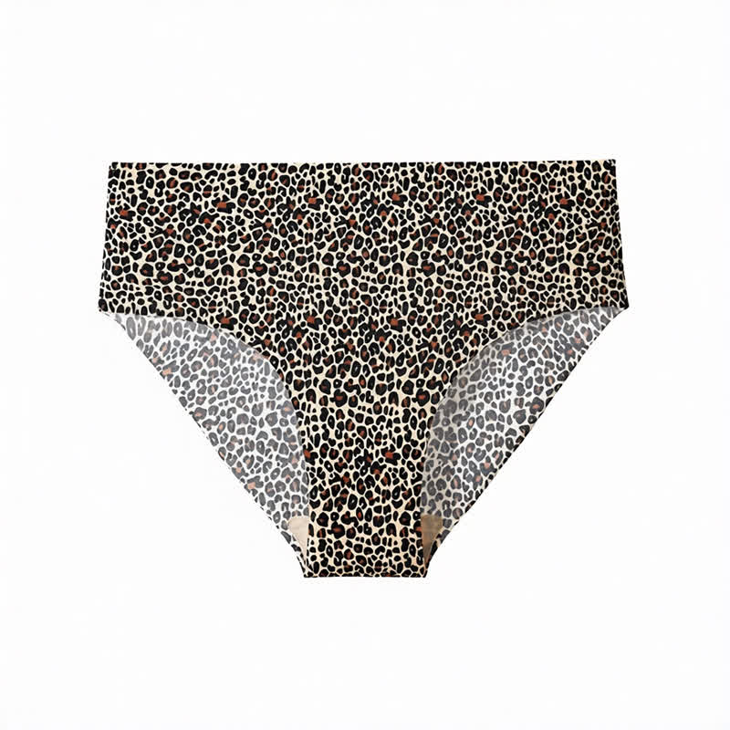 Nahtloser, unsichtbarer Slip mit Zebra-Leopardenmuster (4er-Pack) - image 7