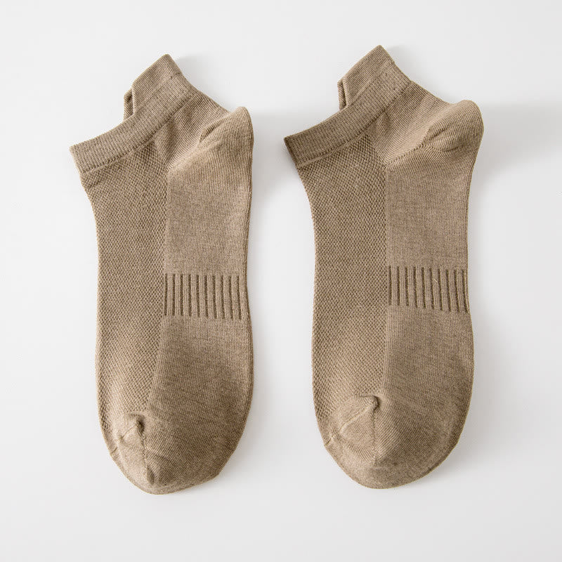 Atmungsaktive, unsichtbare Socken (5 Paar) - Kaffee - EU39-44 (US6-10) - image 8