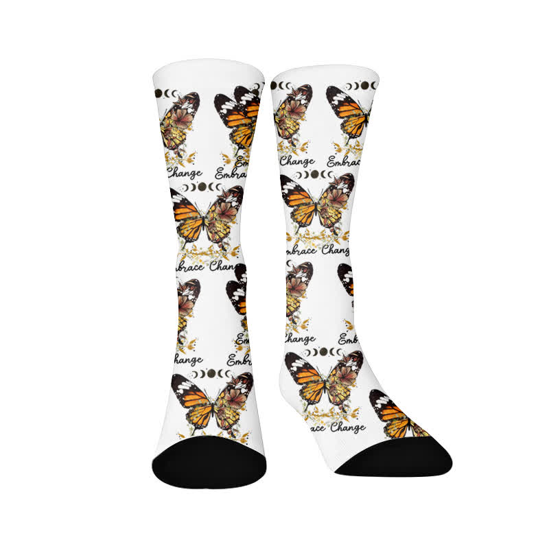 Socken mit Schleifenmotiv und Schmetterlingsmotiv - Vintage (1 Paar) - EU37-44 (US4-10) - image 9