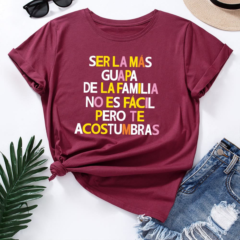 Plus Size T-Shirt mit kreativem Buchstabenprint - Wein - 5XL - image 11