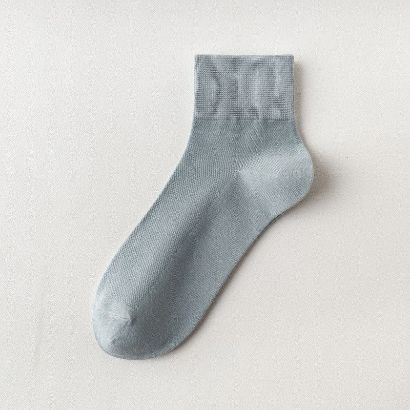 Atmungsaktive Viertelsocken aus Baumwolle (6 Paar) - Hellblau - EU45-50 (US11-15) - image 24