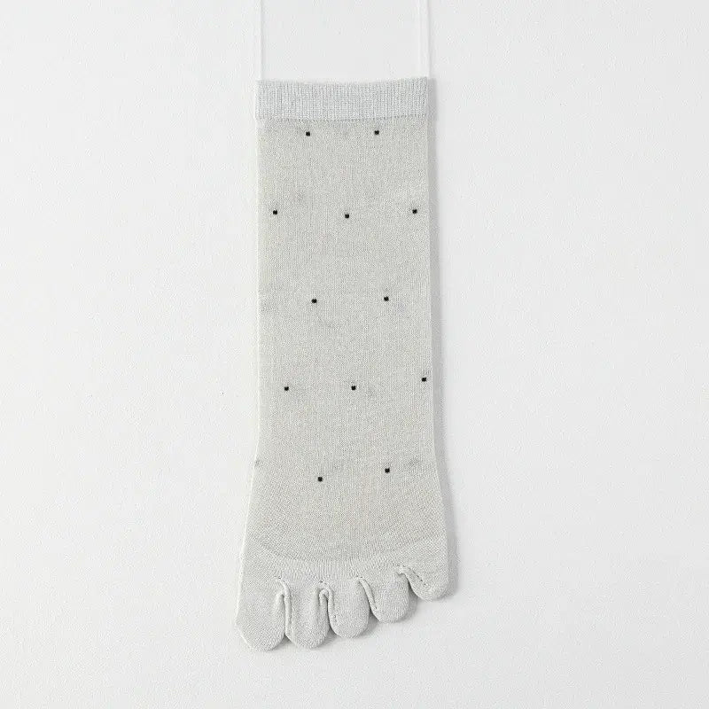 Transparente, gepunktete Zehenviertel-Socken (3 Paar) - Grau - EU35-39 (US2-6) - image 9