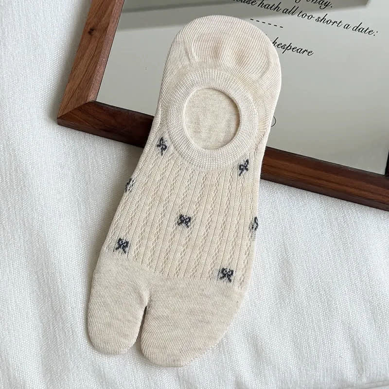 Weiche, gerippte, unsichtbare Zehensocken (5 Paar) - Nackt - EU35-39 (US2-6) - image 9