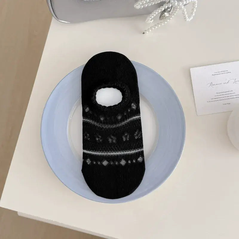 Spitzen-Netz-No-Show-Socken (5 Paar) - Schwarz - EU36-40 (US3-7) - image 14
