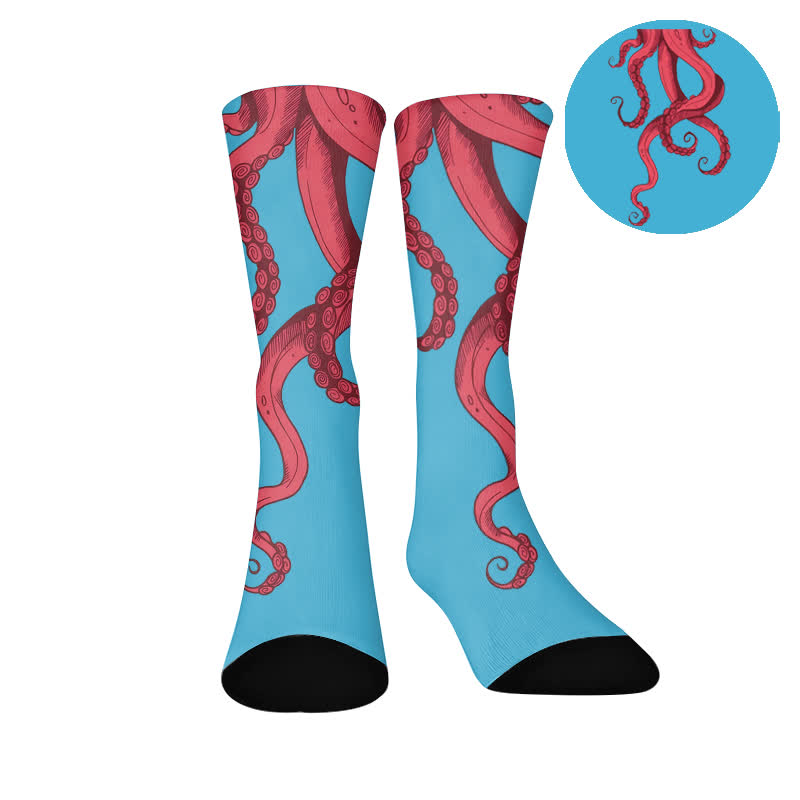Socken mit Tiermotiven - Blau (1 Paar) - EU37-44 (US4-10) - image 9