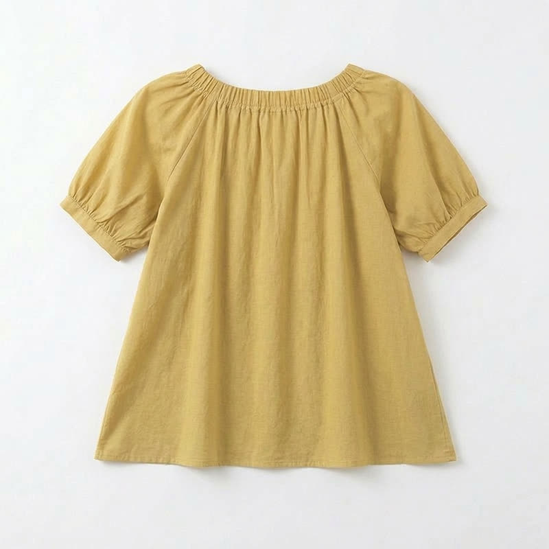 Vintage Bluse mit Bindekragen und Knopfleiste - image 12