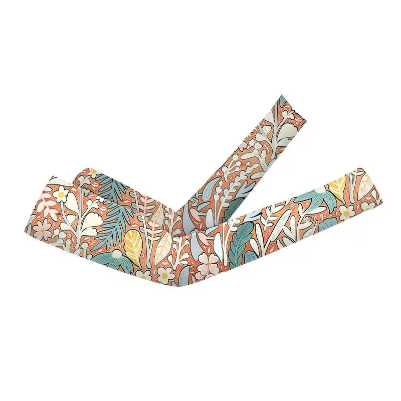 Kühlende Armstulpen mit Blumenmuster (2 Paar) - Rosa - Einheitsgröße - image 6