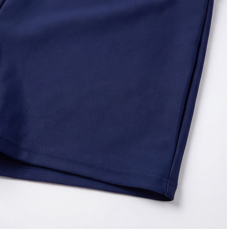 Hochgeschnittene, schmal geschnittene Boyshort-Badeshorts - image 7