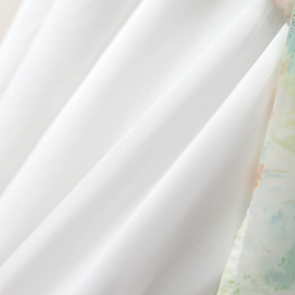 Sommer-Maxikleid in Übergröße mit eckigem Ausschnitt, Spitzenbesatz, Blumenmuster und Puffärmeln, Spitzenbesatz und Blumenmuster - image 6