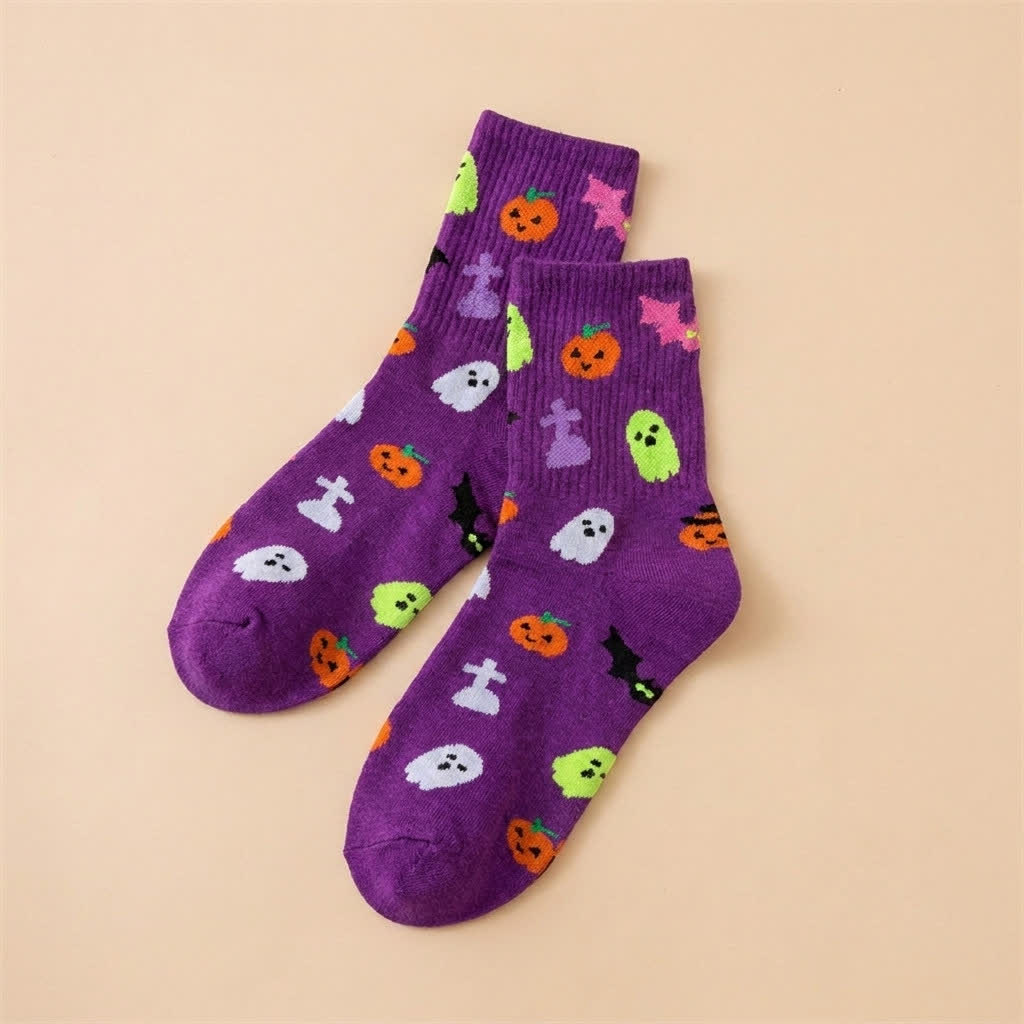 Halloween-Socken mit Viertel-Motiv (6 Paar) - F - EU36-43 (US3-9) - image 6