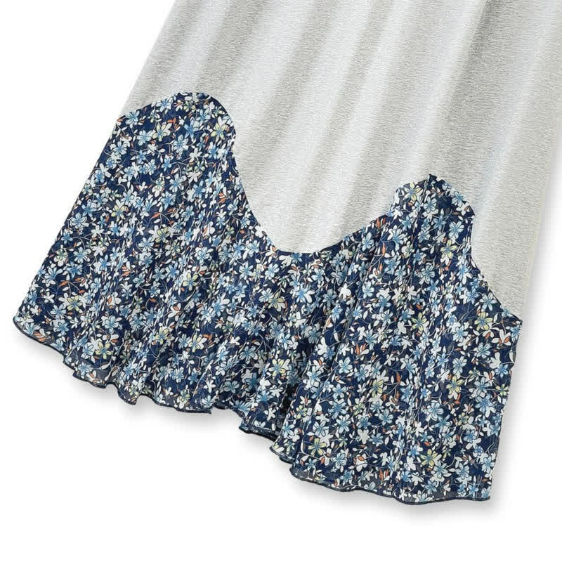 Lässiges Midikleid mit Blumenmuster - image 4