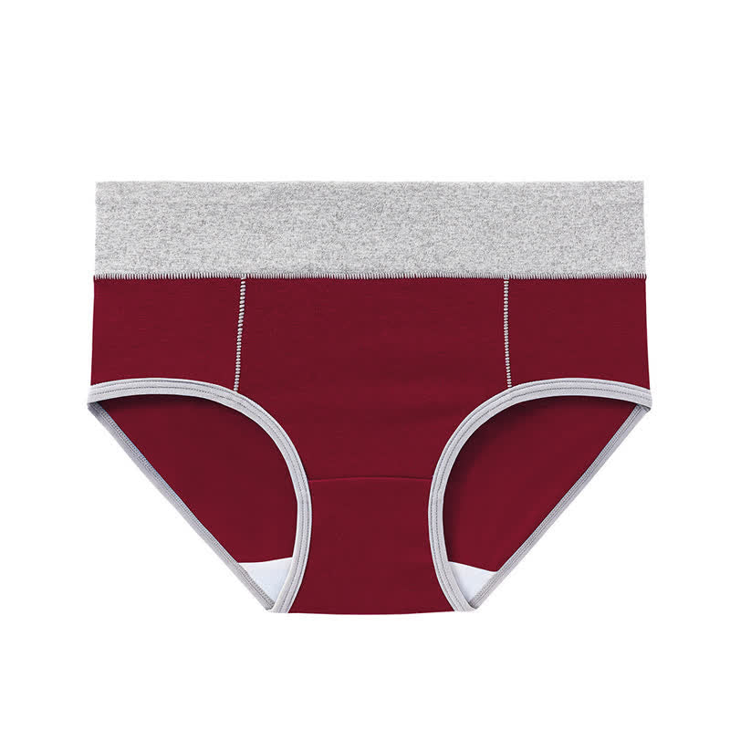 Antibakterielle Baumwoll-Slips mit hoher Taille in Übergröße (5 Paar)