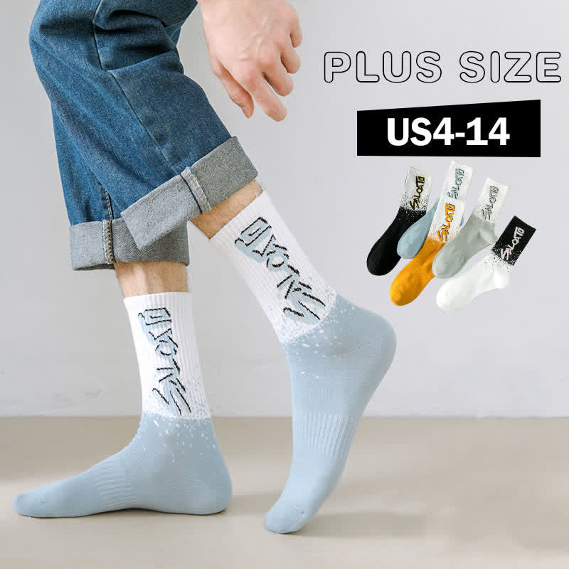 Trendige Crew-Socken in Übergröße (5 Paar)