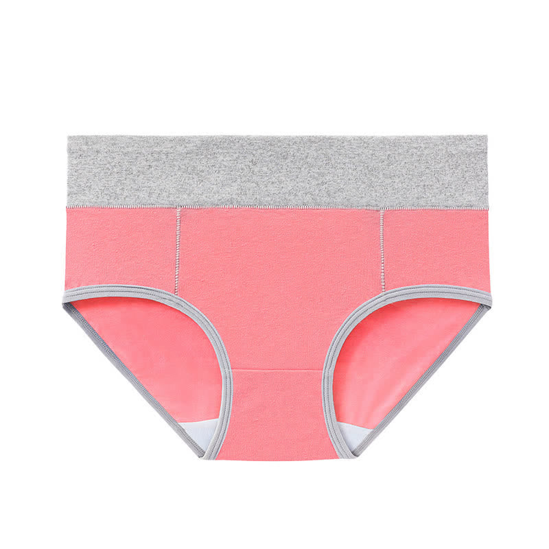 Antibakterielle Baumwoll-Slips mit hoher Taille in Übergröße (5 Paar)