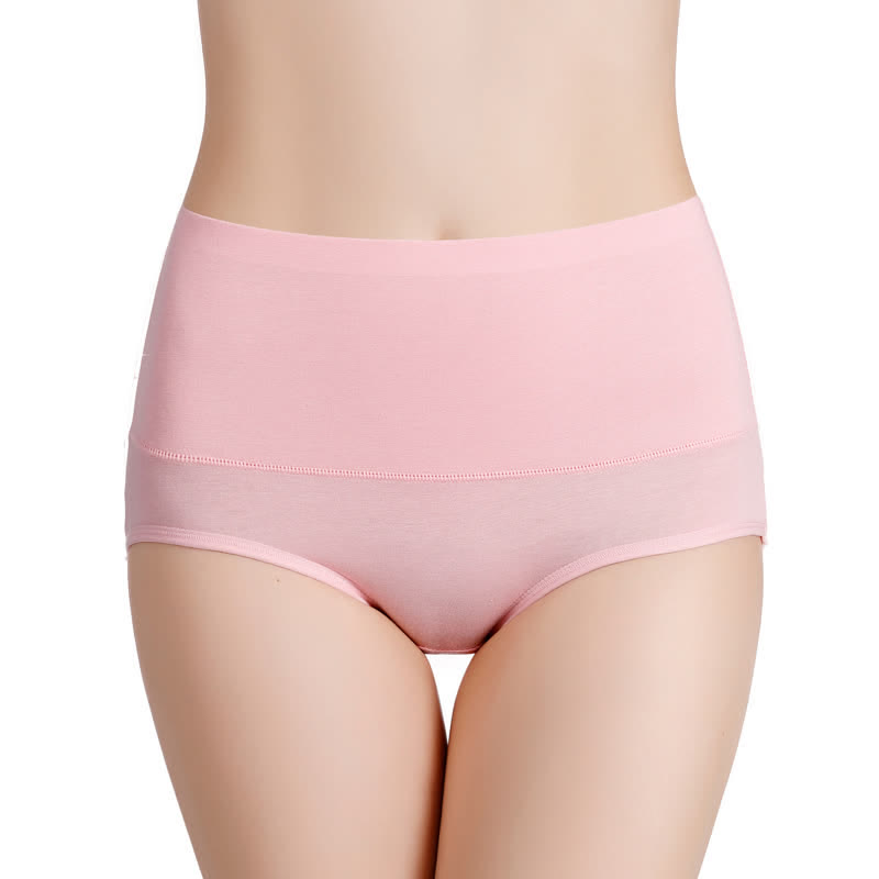 Bequeme Höschen mit hoher Taille in Übergröße (4er-Pack)