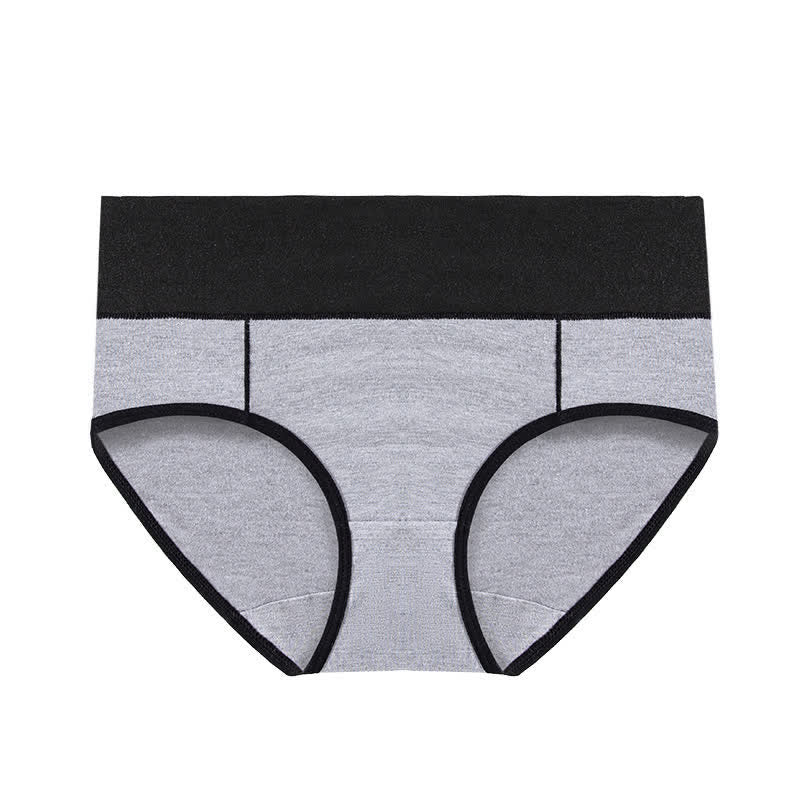 Antibakterielle Baumwoll-Slips mit hoher Taille in Übergröße (5 Paar)