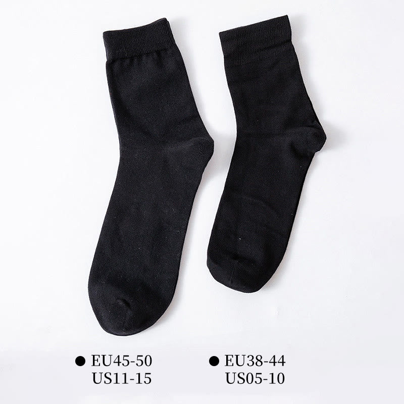 Weiche, einfarbige Viertelsocken in Übergröße (5 Paar)