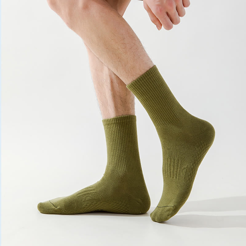 Verdickte Viertelsocken in Übergröße, einfarbig (5 Paar)