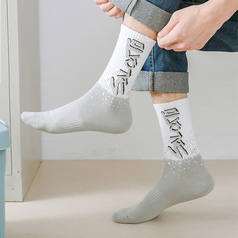 Trendige Crew-Socken in Übergröße (5 Paar)