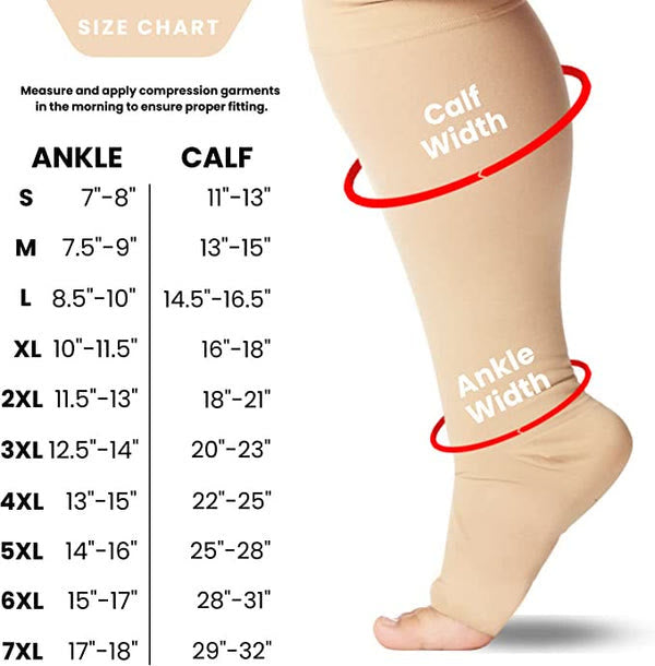 Unisex-Kompressionsstrümpfe zur Schmerzlinderung mit offener Spitze - image 5