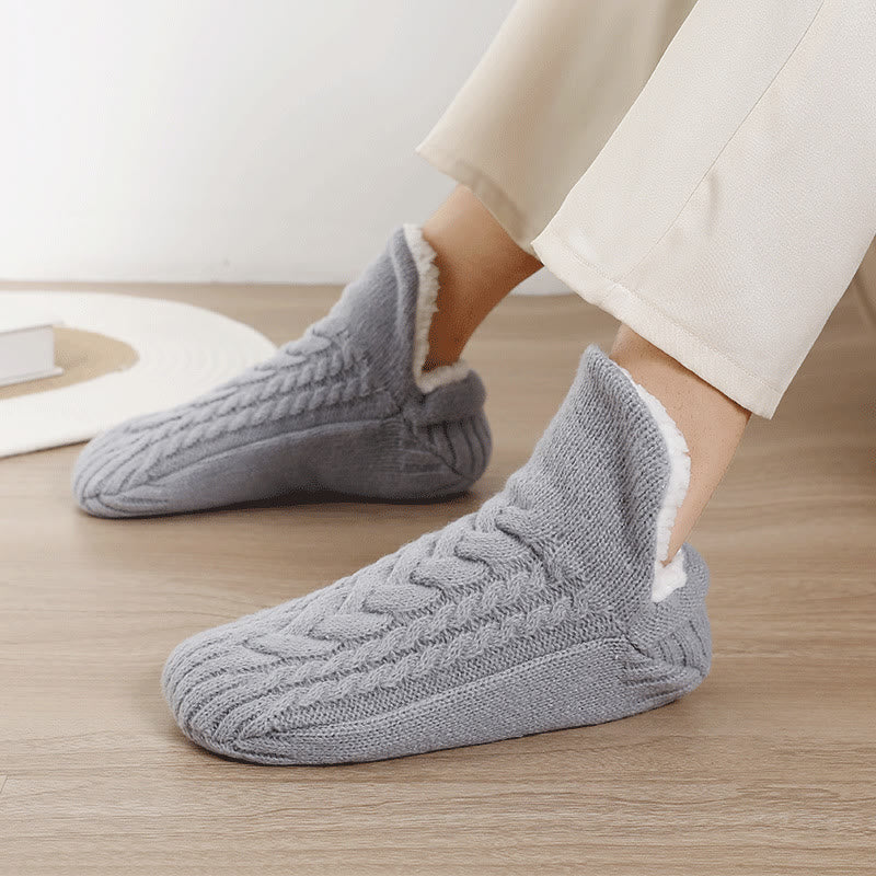 Anti-Rutsch-Hausschuhsocken in Übergröße (2 Paar) - Grau - EU36-39 (US3-6) - image 4